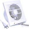 4-Inch Wall Exhaust Fan: Small Window Ventilation Fit 4" Duct