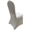 iEventStar Stretch Spandex Glitter Shiny Metallic Dining Chair Cover for