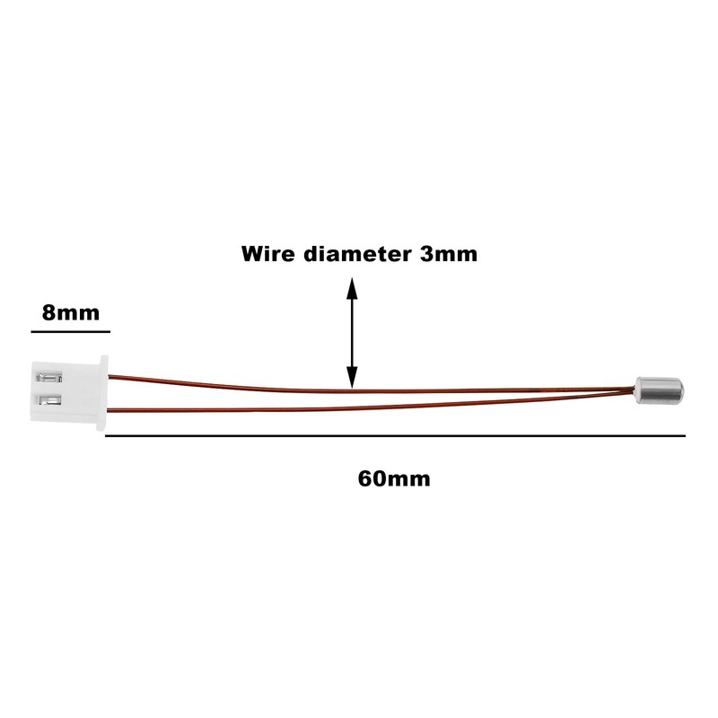 YINETTECH 2pcs Thermistor Temperature Sensor High Temperature Sensor with XH2.54