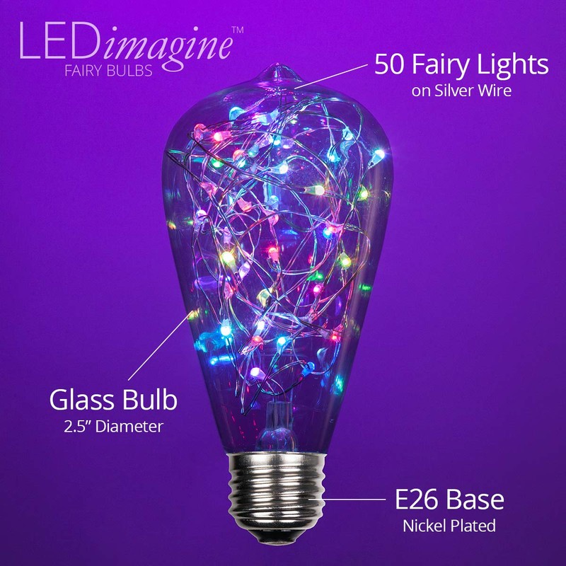 Wintergreen Lighting LEDimagine Fairy String Light Bulb Fairy Lights, LED