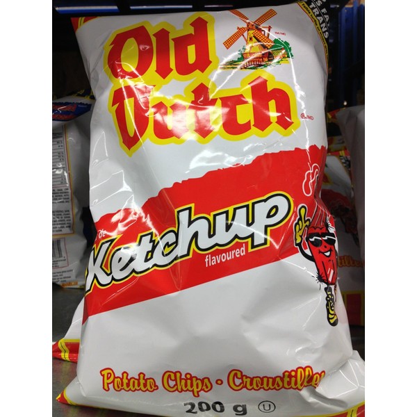Canadian Old Dutch Ketchup Flavour Chips [3 Large Bags]