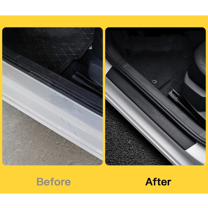 GZRUICA Door Sill Plate Protectors for Car - Universal Door