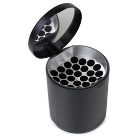 Windmill 595-4000K Black Ashtray with Lid Honeycomb Tabletop Drink Holder Fits 30 Cells