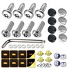 Aootf License Plate Screws- Anti Theft Car Plate Screws Bolts,