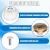 Ryutain Transparent Crystal Shower Knob Replacement 2 Piece Dual Control