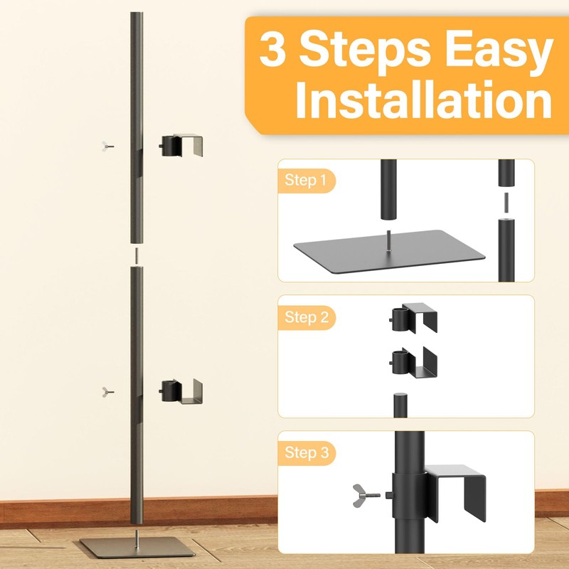 Tabletop Picture Frame Stand,Heavy Metal Base 2 Adjustable Size Table