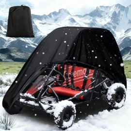Chikia Go Kart Covers Outdoor Waterproof Replacement for Coleman Go Cart TrailMaster Mini XRX Tao 420D Dustproof with storgage Bag 67"x45"x47"