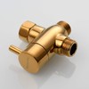 Tecmolog 3 Way Shower Diverter Valve G 1/2" Brass T