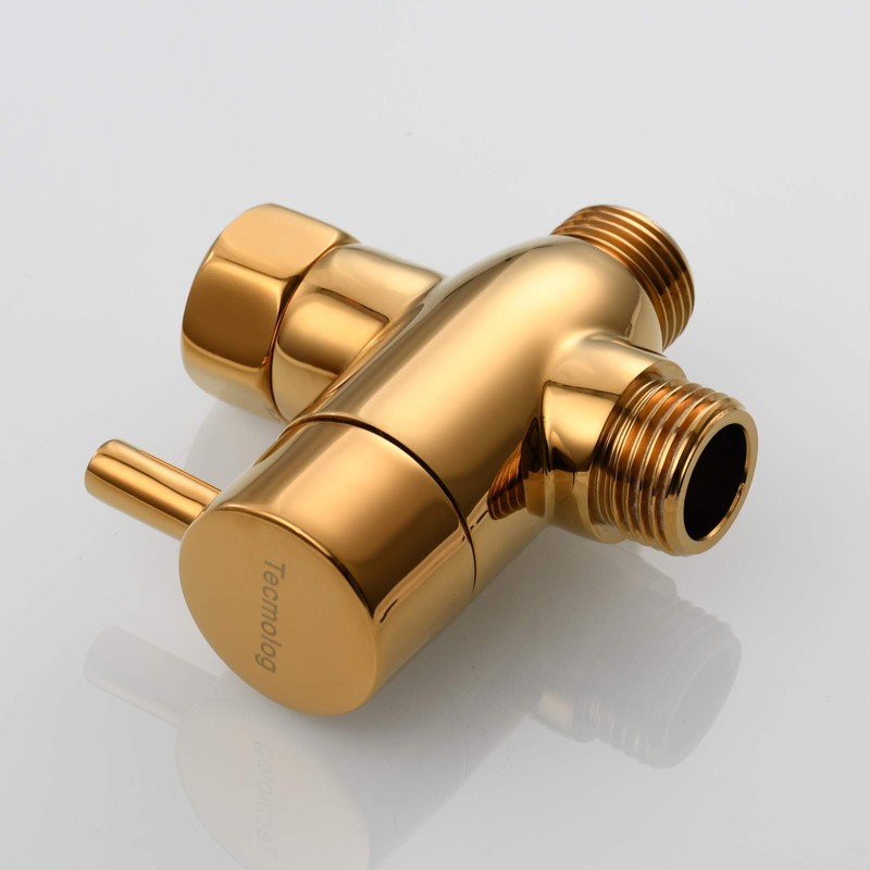 Tecmolog 3 Way Shower Diverter Valve G 1/2" Brass T