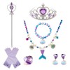 jaminben Princess Costumes for Girls,Girls Princess Dress Up Cosplay Accessories,Included