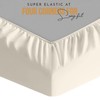 HOME ACE Cream Easy Iron Percale 4FT Small Double Fitted
