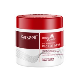 Karseell Karseell Color Depositing Red Hair Mask Color Boosting Conditioner, Hydrates and Enhances Red Tones for Color-Treated Hair 500ml 16.9floz