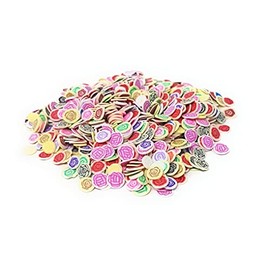 1000 Pieces Mini Accessories for Slime Crafts Nail Art and Face Decoration [Round Rose]