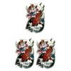 THE FANTASY yms008 Carp Tattoo Stickers, Approx. A5 Size, Set