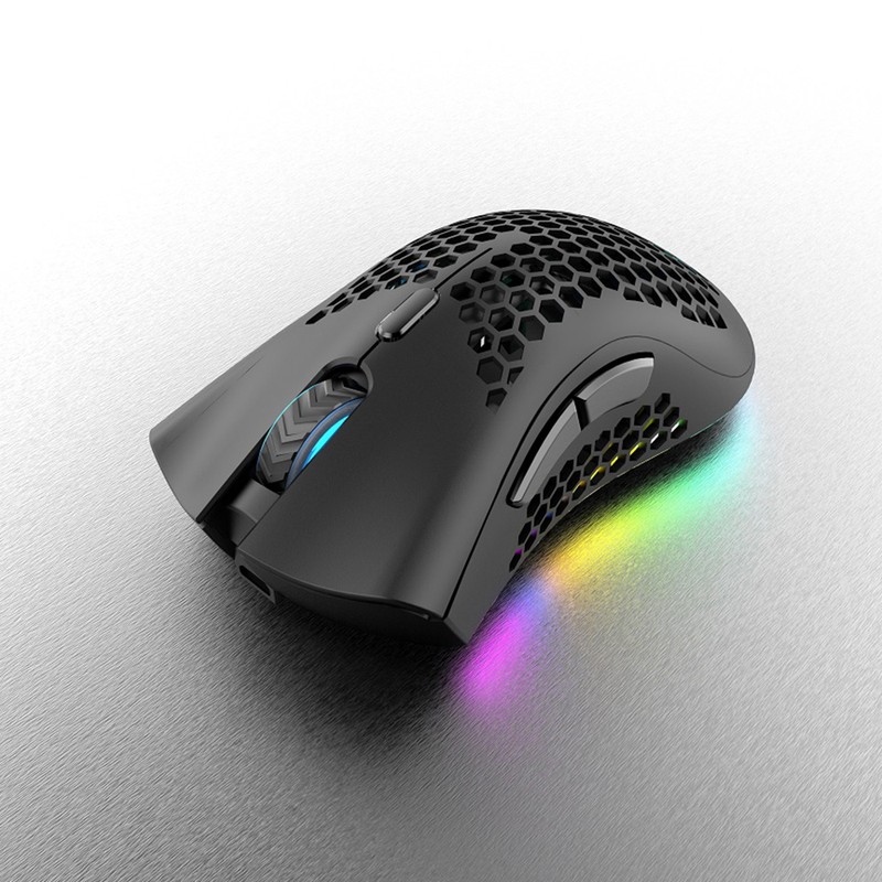 2.4G Wireless Gaming Mouse Rechargeable Mouse with RGB Light Effect
