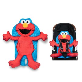 Sesame Street Elmo Stroller Seat Pad by Delta Children - Universal Stroller Seat Cushion/Liner for Infants and Toddlers - Machine Washable, Red