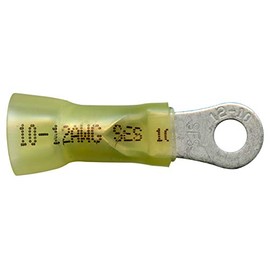 MonsterBolts - NSPA - Krimpa-Seal, Long Ring, 12-10 AWG, #8 Stud, 100 Pack