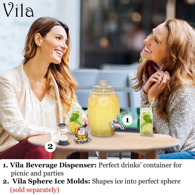 Vila Replacement Spigot for Beverage & Water Dispenser, Stainless Steel