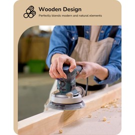 EDISHINE Wood LED Corner Floor Lamp, Modern Dimmable Light with Remote, Minimalist Standing Floor Lamps for Living Room, Bedroom, Office, 7 Color Temperature 2700~6000K, 48.43"