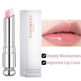 Lip Balm,Lip Oil Lip Balms,Moisturising Lip Care With Natural Oils For 24h Moisture Care,Natural Lip Protection,Lip Repair,Gifts For Teenage Girls (Strawberry Colourless)