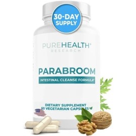Branded Parabroom Detox Formula - Wormwood Supplement with Black Walnut, Papain,Turmeri