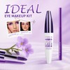 AOAZXBB Purple Mascara and Eyeliner Set 5D Coloured Mascara for