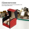 Operitacx Watch Box Single, PU Leather Single Watch Case, Elastic