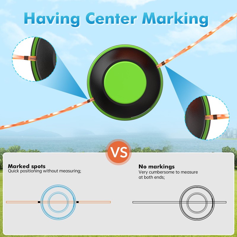 15 Pack AL2420P Replacement Twisted Trimmer Line Compatible with All