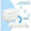 Vacuum Clothes Storage Bags with Zip and Pump, Large Storage