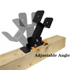 PUXILEM 3pcs Adjustable Angle Pergola Brackets Heavy Duty Roof Riser
