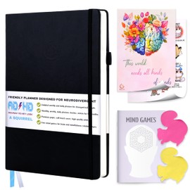 ADHD Planner for Adults - The 4 Month Undated Monthly Weekly Daily Focus and Productivity Planner Organizer Notebook for Neurodivergent Brains - Gifts for Men and Women with ADD