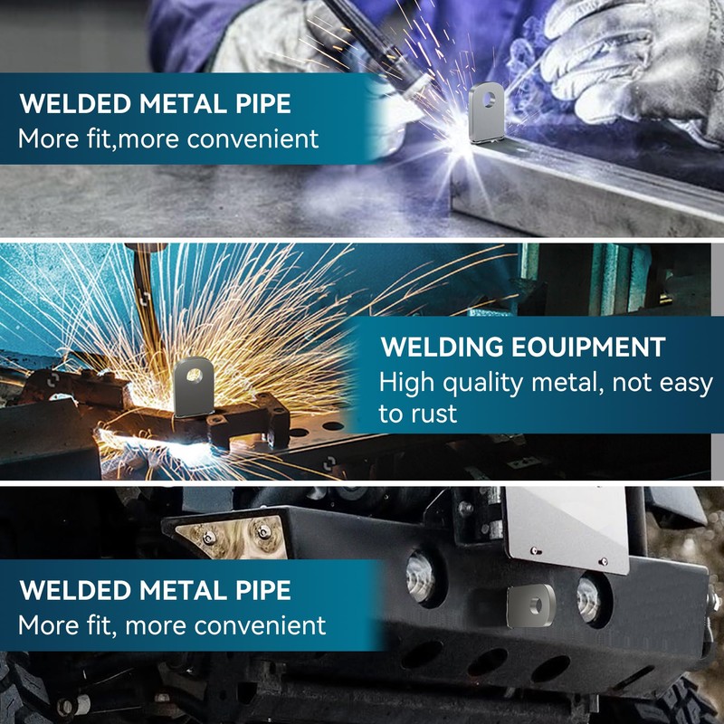Dabolang 24 Pcs Weld on Tabs with Holes, Weld on