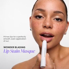 Wonderskin Exfoliante labial e hidratante 3 en 1, exfoliante labial, terapia labial, bálsamo labial hidratante para labios suaves, nutridos, sin escamas con preparación de un solo paso, 0.10 onzas