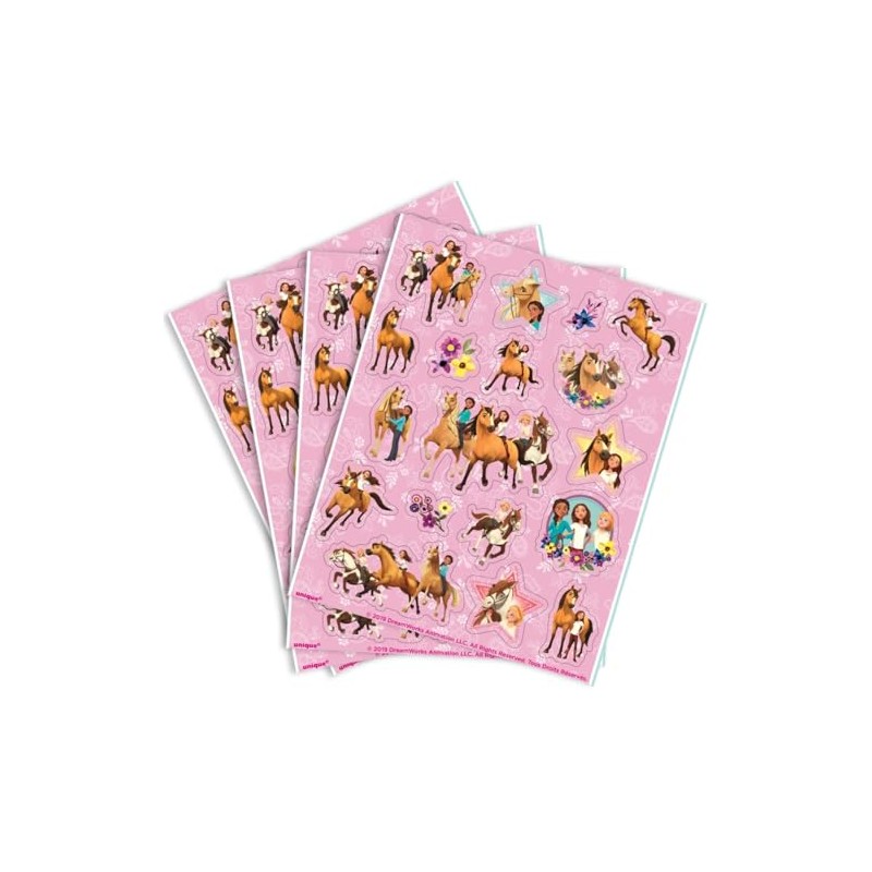 Unique Spirit Riding Free Sticker Sheets | Assorted Designs |