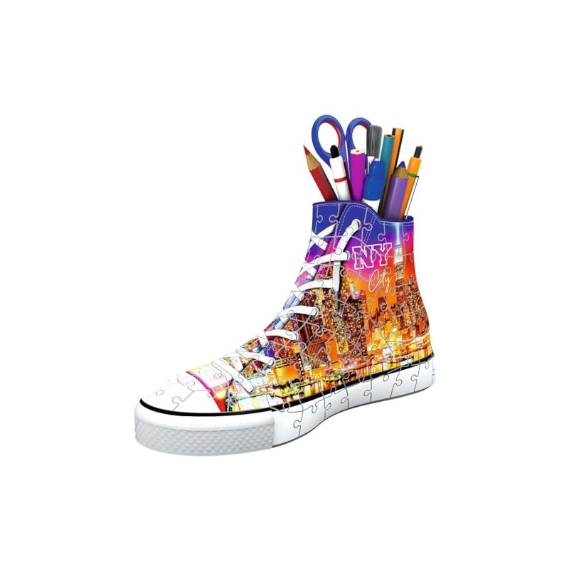 Ravensburger 3D Puzzle, Trainers, 108 Pieces, Skyline, multicoloured