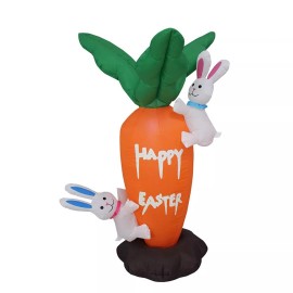 Impact Canopy Inflatable Outdoor Easter Decoration, Easter Bunnies with Giant...