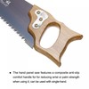 uxcell 17 Inch Pruning Saws, Straight Blade Hand Saw D-shaped