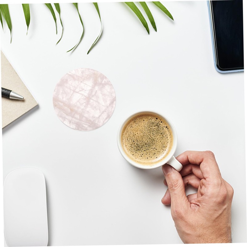 MAGICLULU Stone Coaster Water Mat Round Crystal Coaster for Drinks