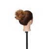 Silk-co Curly Hair Bun Extensions Real Remy Human Hair Messy