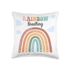 Rainbow Breathing Calming Corner Pillow, Classroom Calm Down Throw Pillow