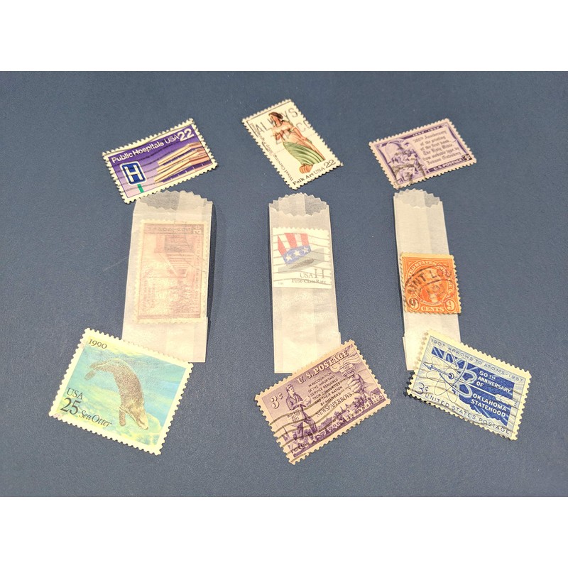 Mini Glassine Wax Paper Bag (Red, Large, 500 Count)