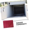 Abaodam Garage Door Water Barrier for Flooding Removable Dark Red