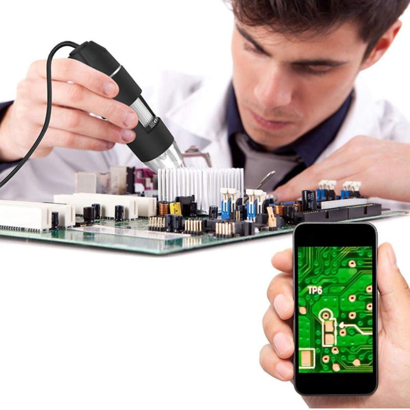 300,000 Pixels Digital Microscope USB HD 1000X PCB Magnifier with