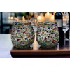 Mexican Confetti Rock Wine Glasses - Set of 2 |