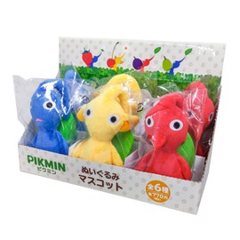 SAN-EI Pikmin Plush Mascot, Assorted Box, W 2.2 x D 3.9 x H 5.1 inches (5.5 x 10 x 13