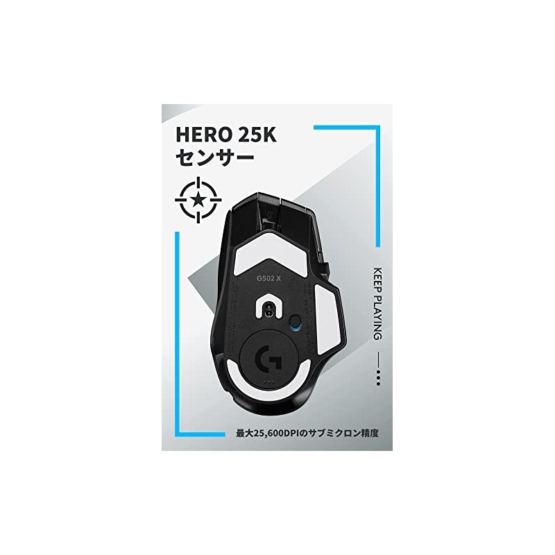 Logicool G Gaming Mouse G502 X Lightspeed Wireless Mouse G502XWL-CRBK
