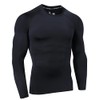 LAFROI Men's Long-Sleeved UPF 50+ Compression Shirt Rash Guard CLY08C,