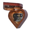 Antique Engraved Wooden Wind-Up Musical Box,Over The Rainbow Musical Box,with