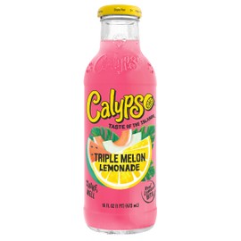 Calypso Lemonades | Produced with Real fruit and Natural flavors | Triple Melon Lemonade, 16 Fl Oz (Pack of 6)