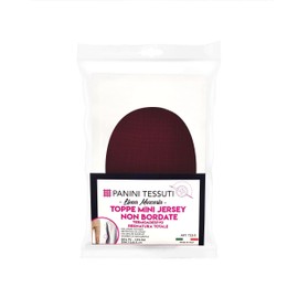 Panini Tessuti Iron-on non-edged Jersey patches for elbows and knees to repair sweaters, jeans and clothing. Large and mini patches